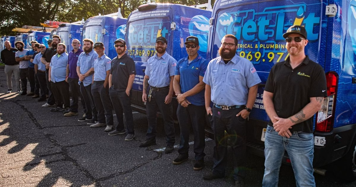 Screenshot of Get Lit Electrical, LLC website